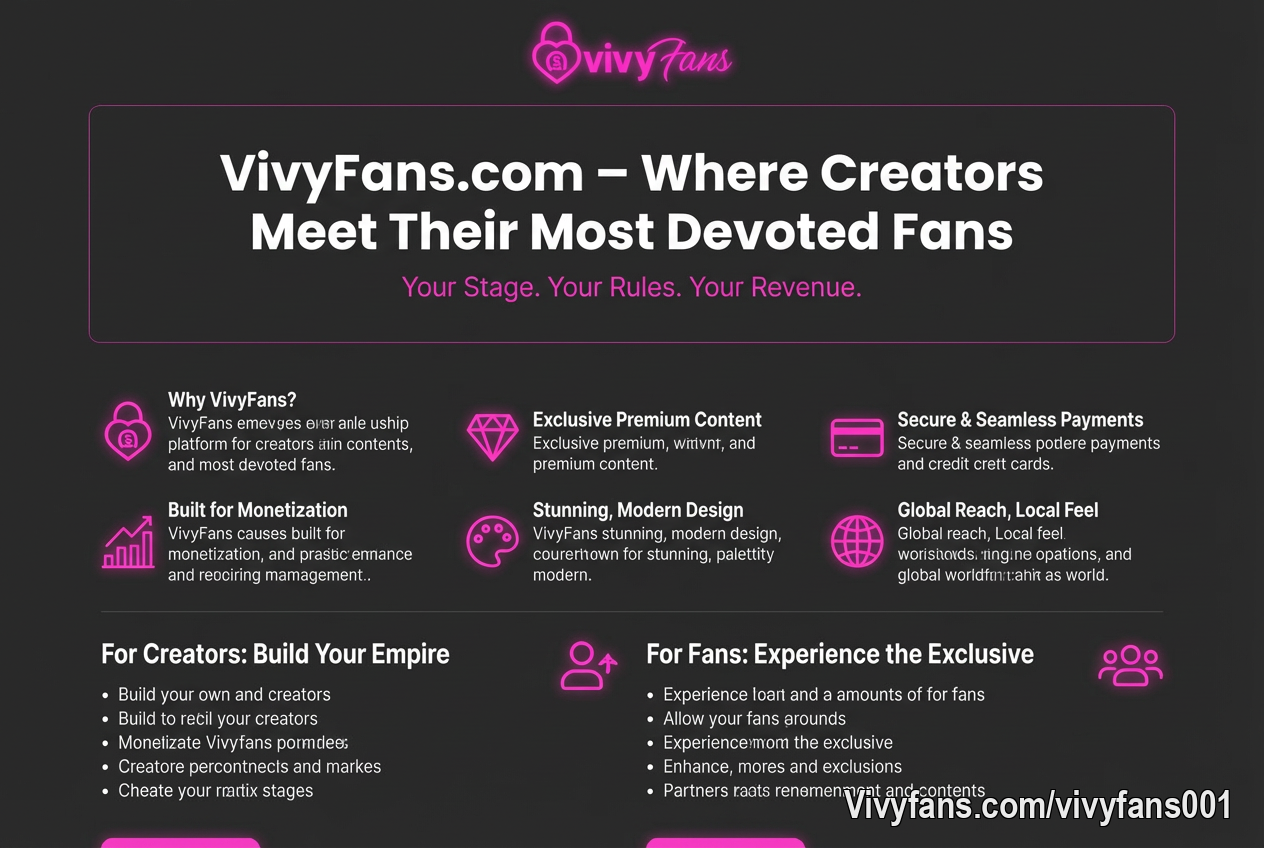 Welcome to VivyFans.com – the premium content platform