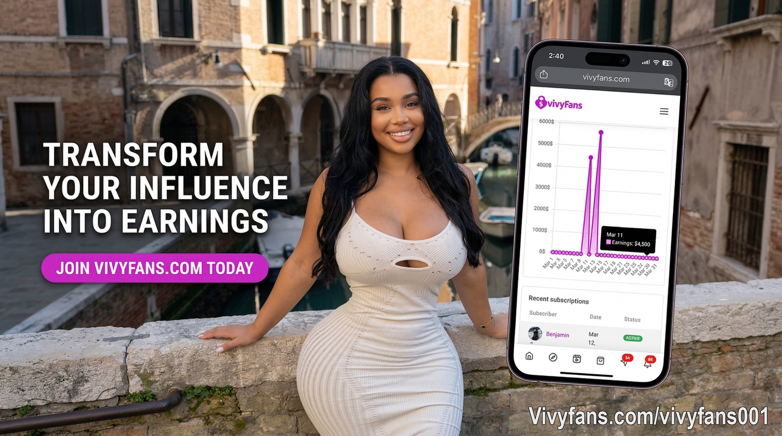 Some creators are starting early on VivyFans to build their audience faster